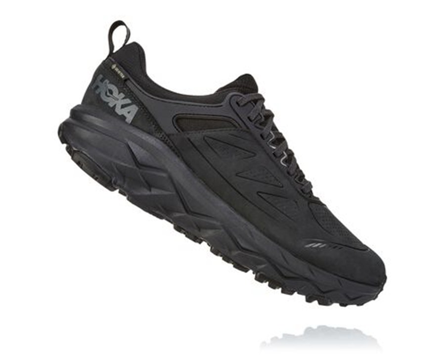 Hoka Australia One One Challenger Low GORE-TEX - Mens Trail Shoes Black - HUXLB-8319